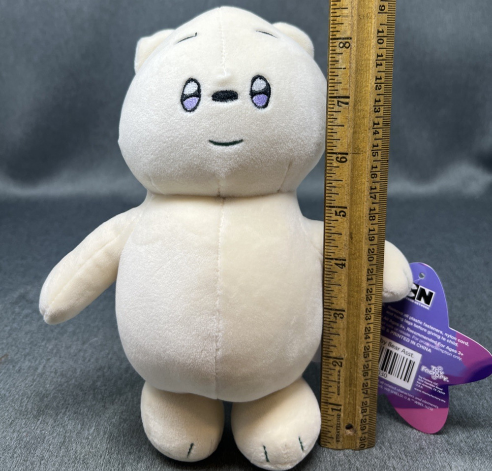We Baby Bears Ice Bear Plush Toy 8" Cartoon Network Claw Machine Crane Prize NWT
